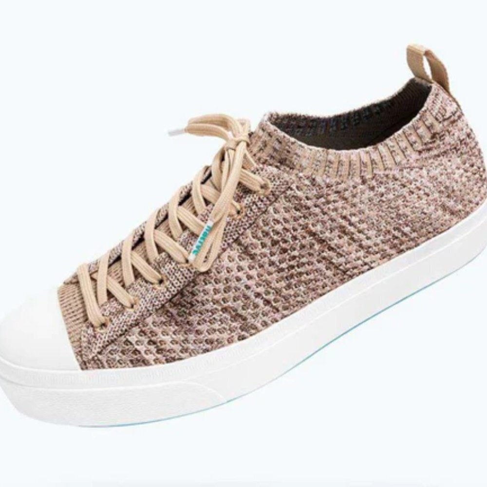 Native Shoes | Jefferson 2.0 Liteknit Women Flax Melange / Shell White sz5